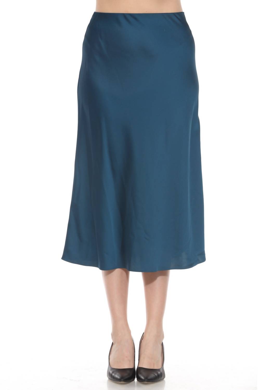 Joseph Ribkoff - Satin A-line Midi Skirt