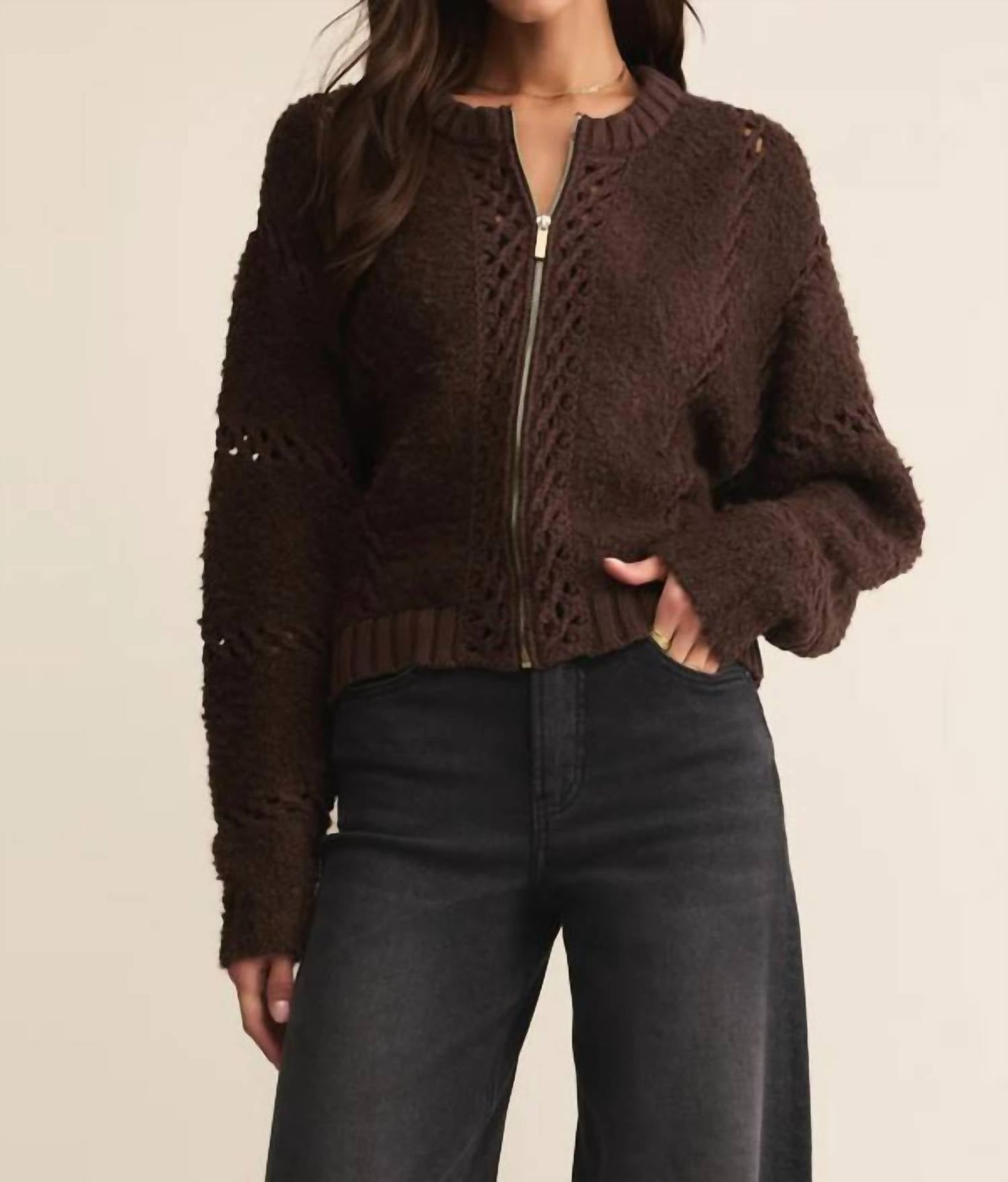 Z Supply - Women's Sundance Zip Up Sweater Jacket