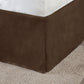7 Piece Faux Suede Comforter Set Brown King