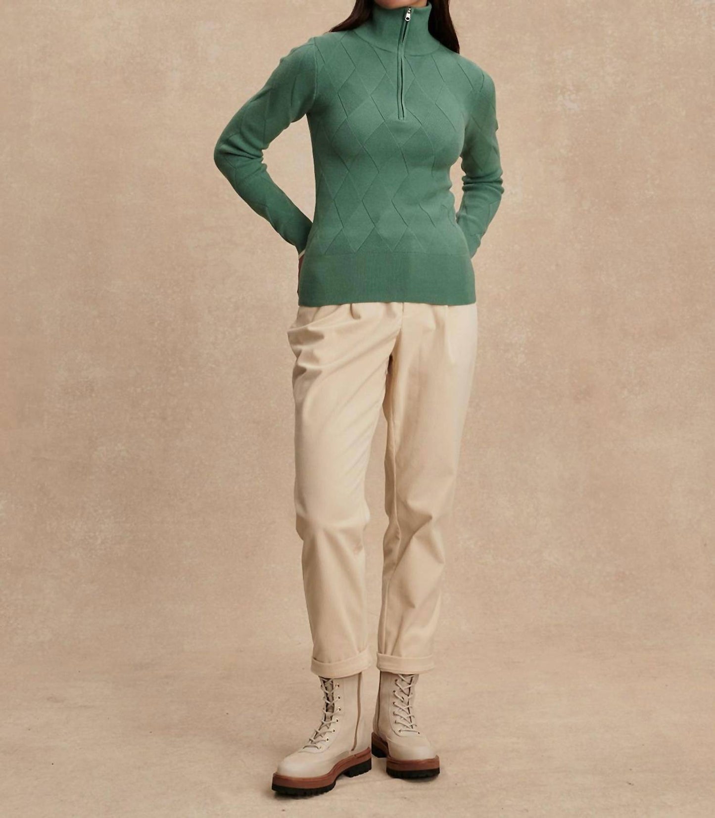 Varley - Lawson Half-zip Knit Top
