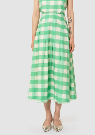 Tara Jarmon - Javoue Gingham Midi Skirt