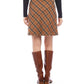 Karen Kane - Bias Cut Plaid Skirt