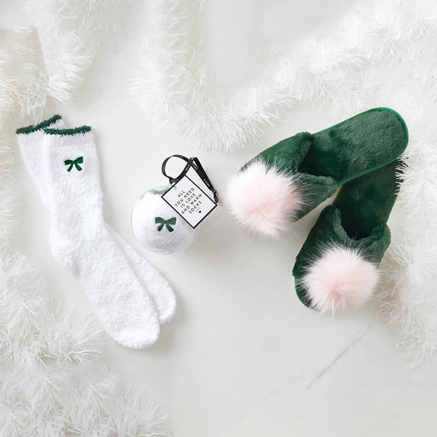 Bella Sleep + Spa - Women's Ornament Cozy Socks