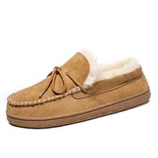 Spring Step Shoes - Men's Shearling And Suede Moccasin Slippers