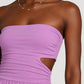 Susana Monaco - Tube Cut Out Gathered Romper