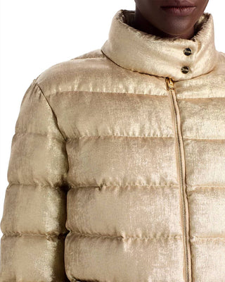 Herno - Metallic Quilted Bomber Jacket