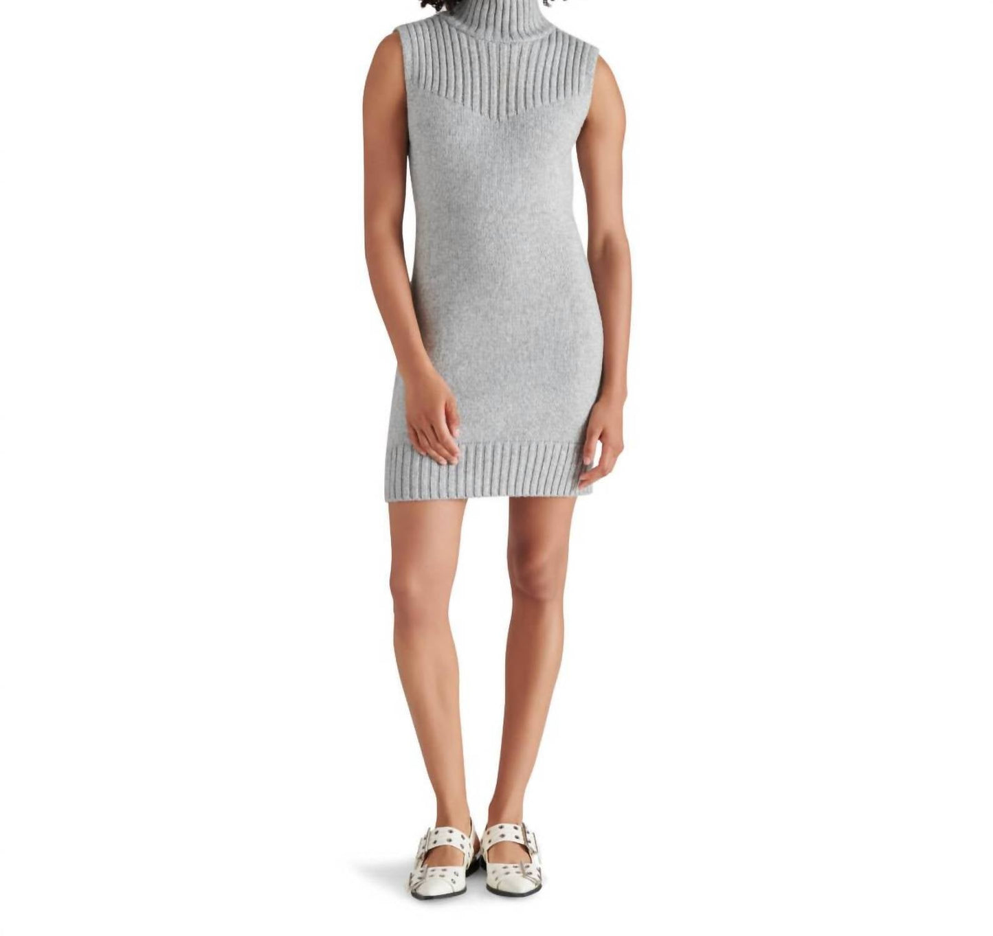 Steve Madden - Karissa Turtleneck Sleeveless Sweater Mini Dress