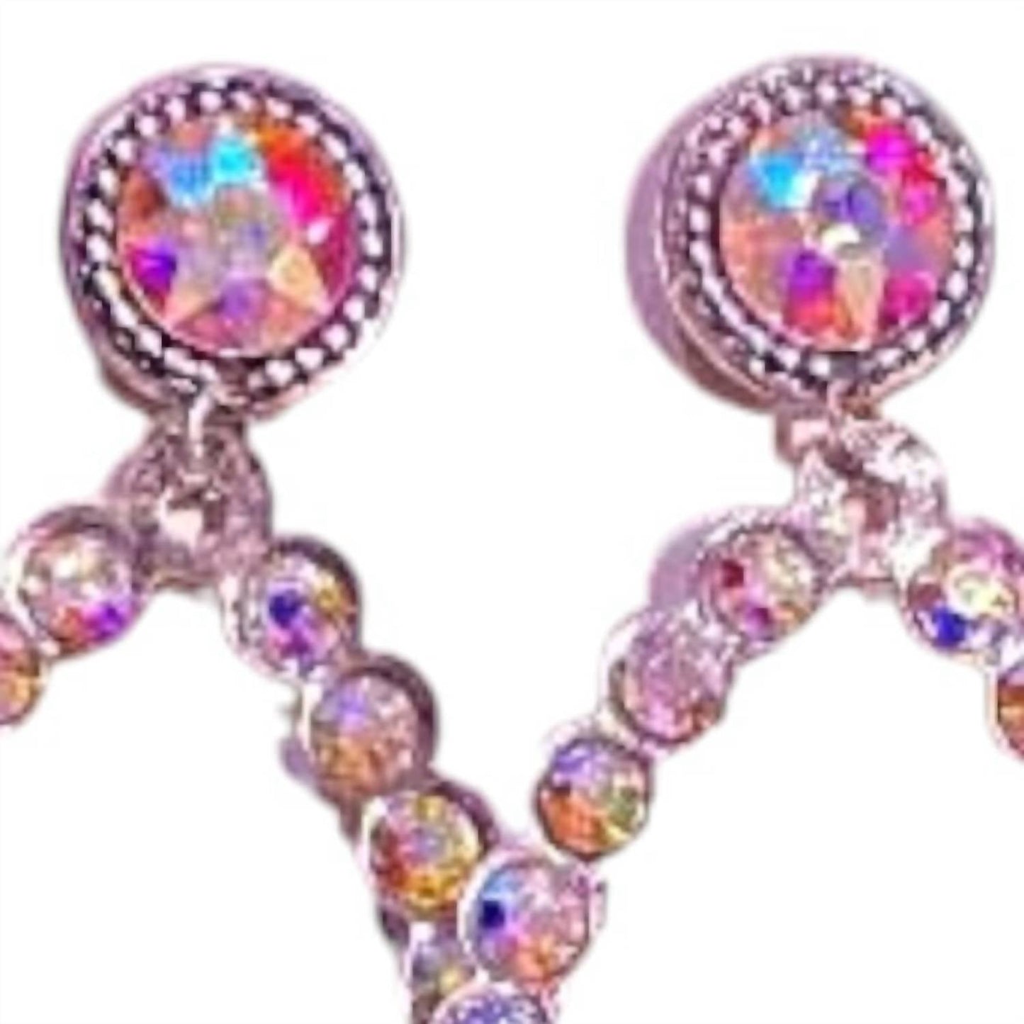 Bosuk - Women Ab Crystal Teardrop Earrings