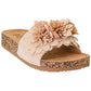 Corkys Footwear - Women's Flower Trim Raffia Slip On Sandal