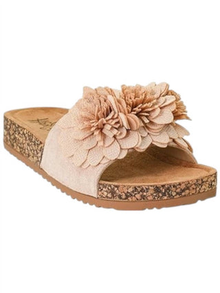 Corkys Footwear - Sandália Feminina Slip On de Ráfia com Acabamento Floral