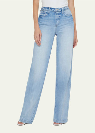 L'Agence - Calça Jeans Clayton de Cintura Alta e Perna Larga