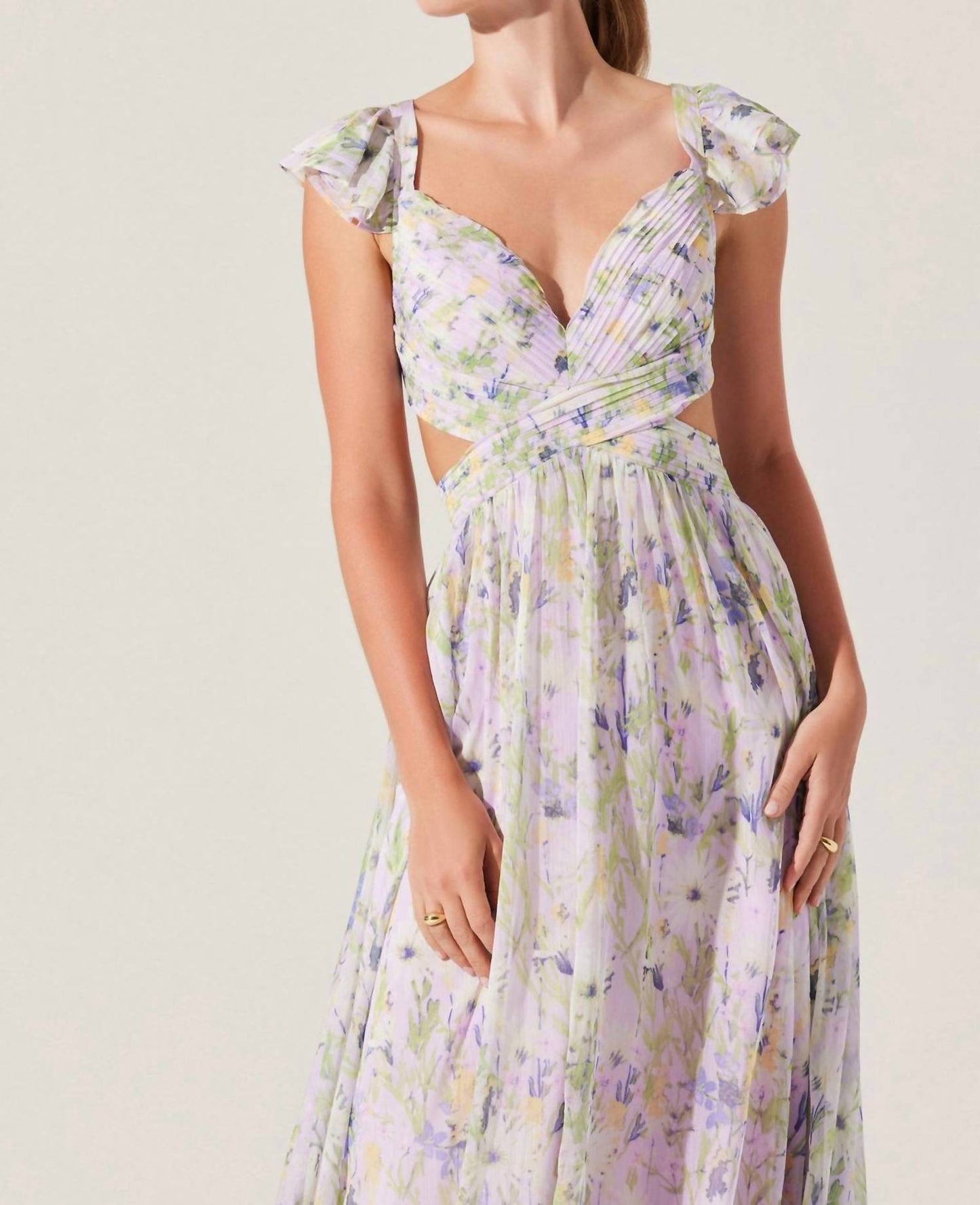 Astr - Primrose Floral Strappy Back Maxi Dress