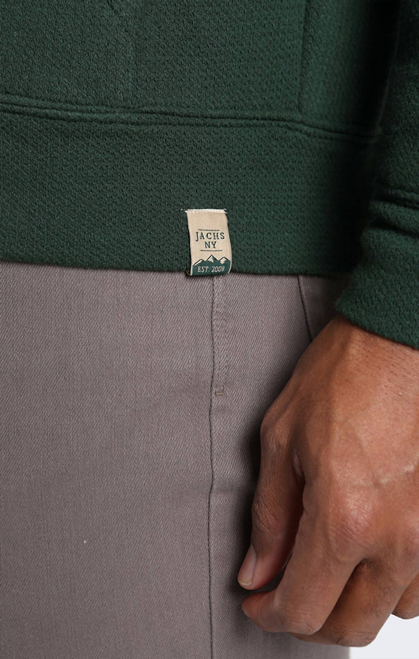 Jachs New York - Recycled Jacquard Sherpa Lined Full Zip Hoodie