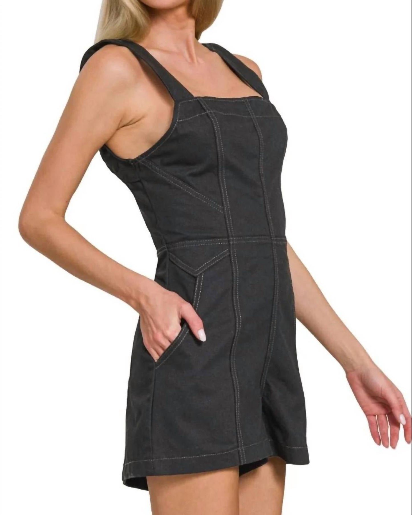 Trendsi - Zenana Tie Back Romper