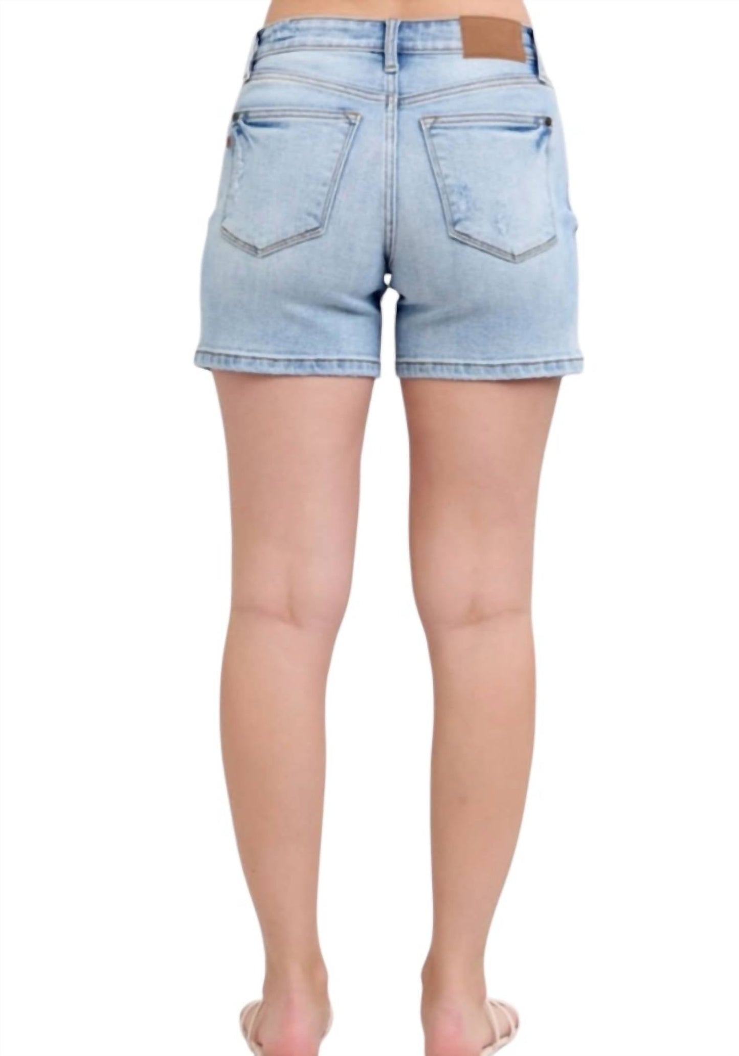 Judy Blue - Rylie Mid Rise Vintage Wash Dad Shorts
