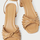Loeffler Randall - Women's Olivia Leather Knot Mid Heel Sandal