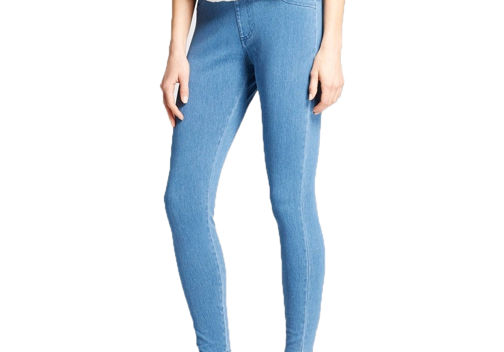 Calças Leggings Cintura Alta Azul Claro A New Day para Mulheres Tamanho M