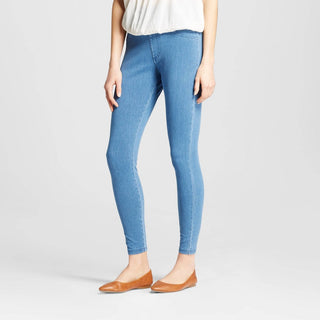 Calças Leggings Cintura Alta Azul Claro A New Day para Mulheres Tamanho M