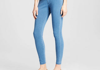 Calças Leggings Cintura Alta Azul Claro A New Day para Mulheres Tamanho M