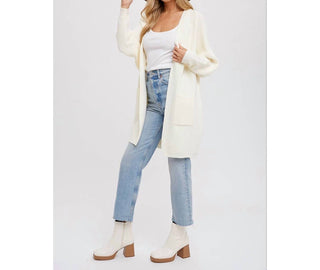 Bluivy - Batwing Sleeve Open Cardigan