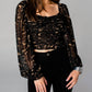 Buddylove - ISABELLE SMOCKED CROP TOP