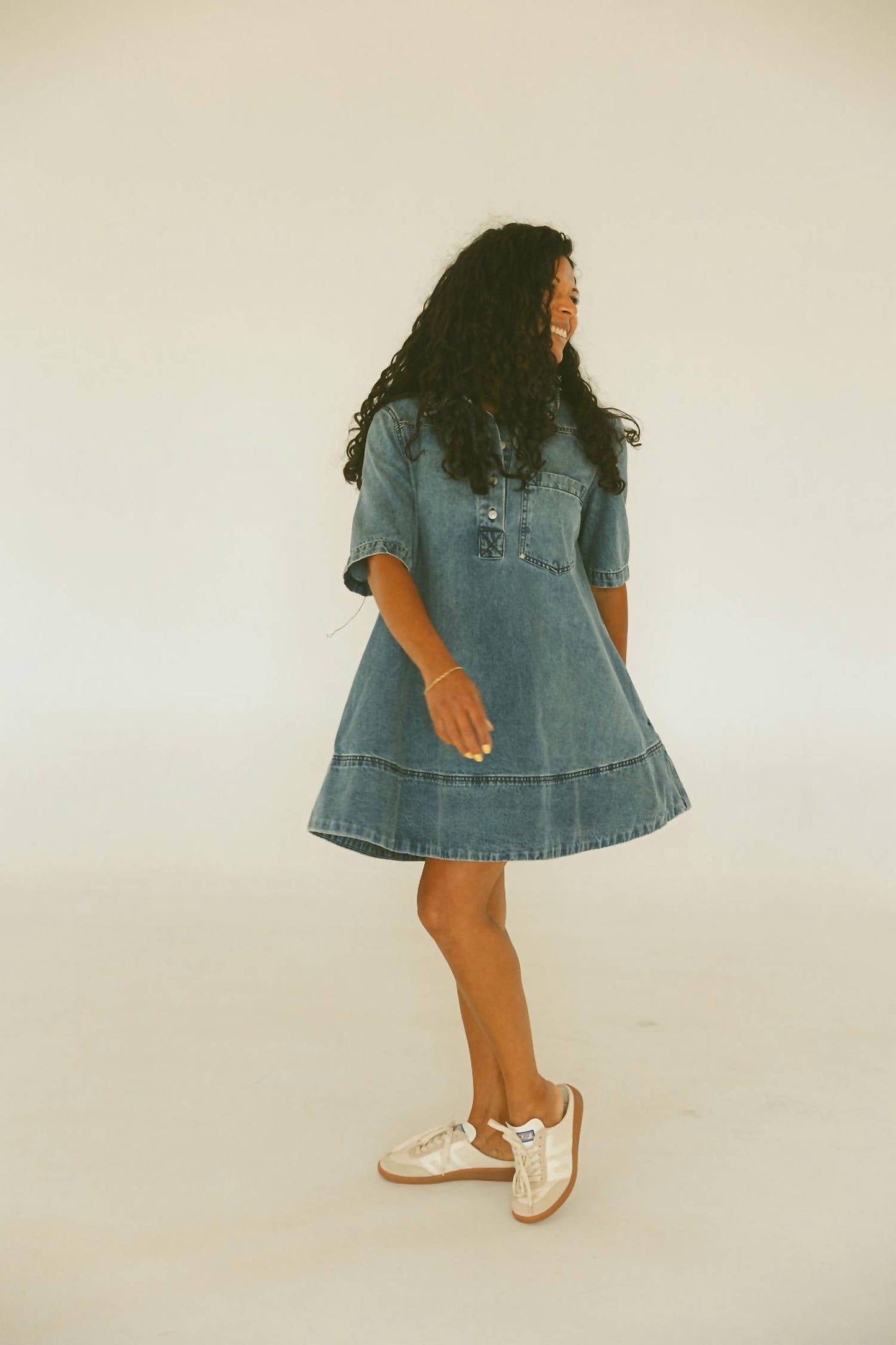 Free People - Remino Denim Mini Dress