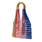 Bolsa de ombro feminina Estela Net da Nannacay, multicolorida
