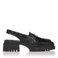 Mocassim plataforma Bettie Slingback feminino Freda Salvador, preto, tamanho 7