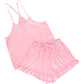 Bella Sleep + Spa - Cami And Velvet Ruffled Short Set