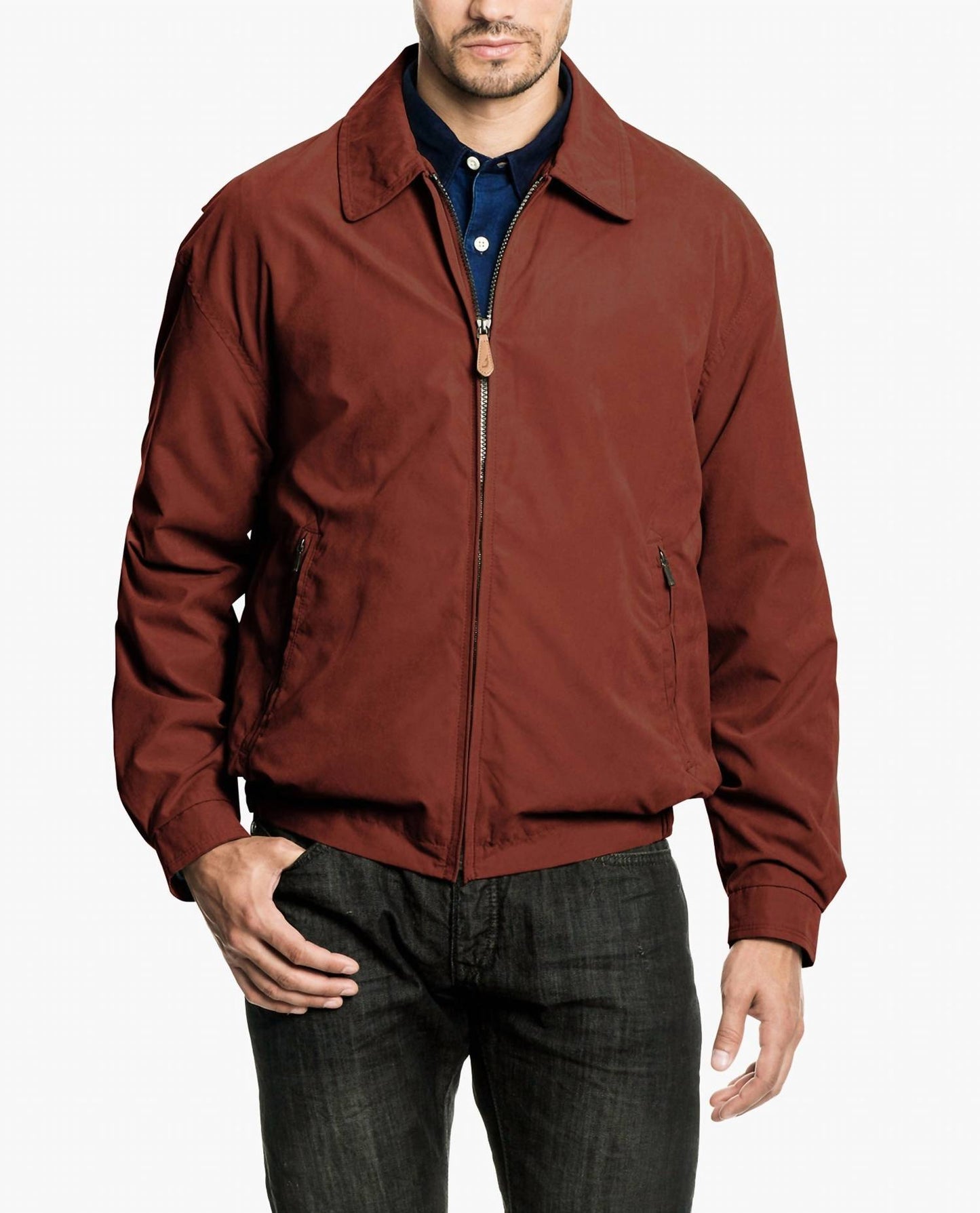 London Fog - Auburn Light Weight Zip Front Golf Jacket