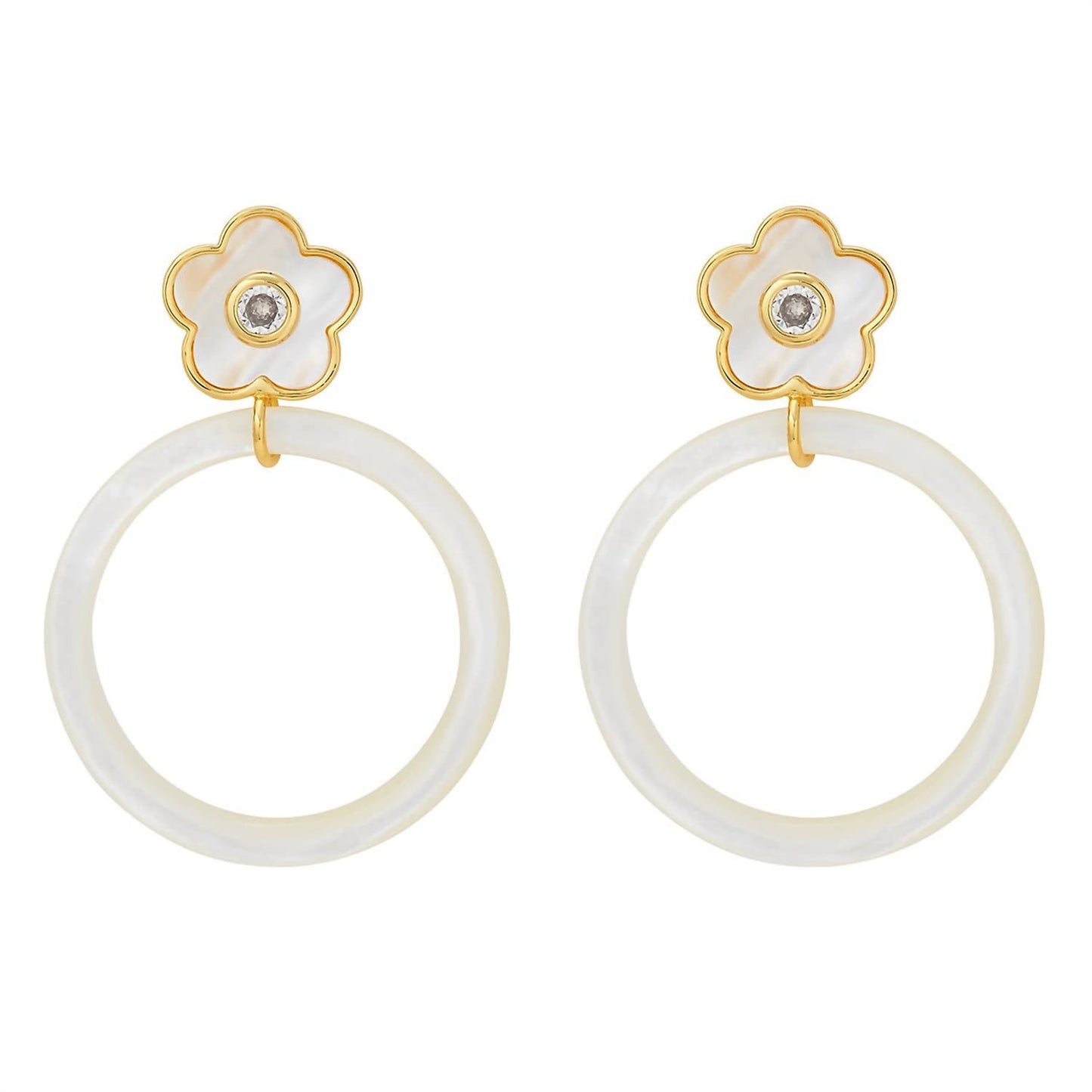Asha - Boboli Hoop Mop Earrings
