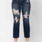 Judy Blue - Mid Rise Crop Leg Straight Denim Jeans