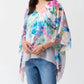 Joseph Ribkoff - Chiffon Floral Print Poncho Top