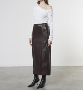 Enza Costa - Blusa de caxemira com um ombro só