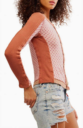 Free People - CAMISETA DE MANGA LONGA INSTANTÂNEA CLÁSSICA