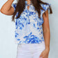 Meet Me In Santorini - Saphire Garden Top