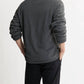 Jachs New York - Union Sherpa Lined Recycled Jacquard Henley Sweater