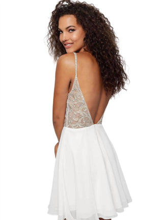 Jovani - Vestido Curto Top Enfeitado