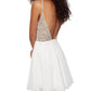Jovani - Embellished Top Short Dress