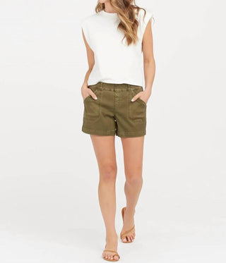 Spanx - Shorts de sarja elástica