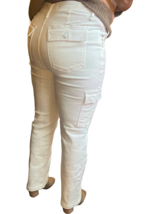 Judy Blue - Calça Jeans Cargo de Perna Reta