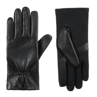 Isotoner - Women's Stretch Leather with Gathered Wrist Gloves