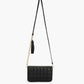 Bolsa transversal feminina Like Dreams Clara Quilted Tassel, preta, tamanho regular