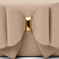 Bolsa transversal feminina Like Dreams com aba dupla e laço marrom, tamanho regular