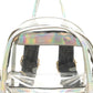 Mochila feminina transparente Like Dreams, tamanho regular, cinza
