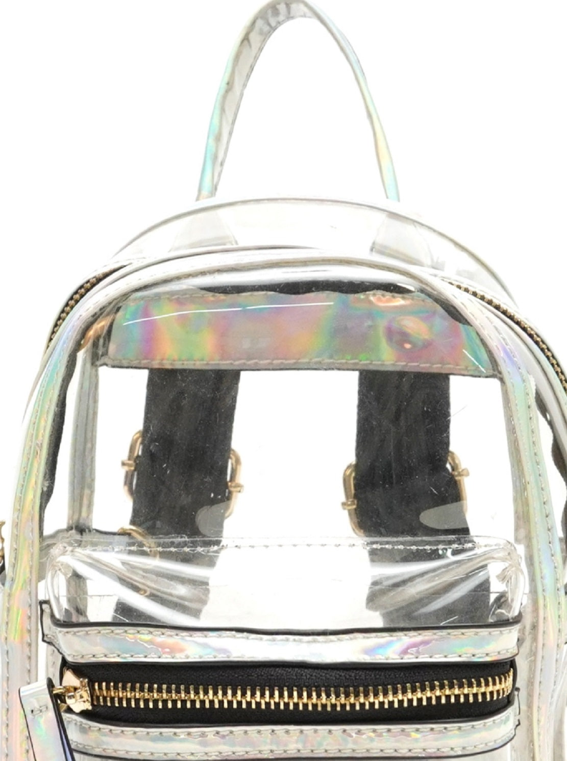 Mochila feminina transparente Like Dreams, tamanho regular, cinza