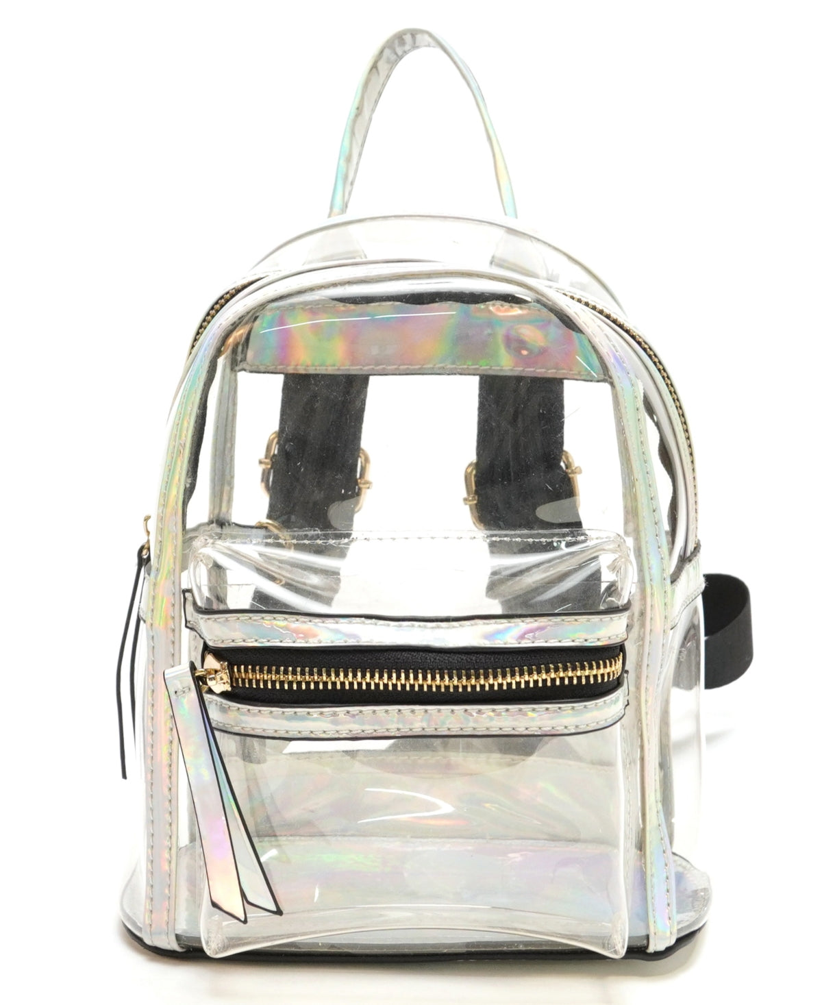 Mochila feminina transparente Like Dreams, tamanho regular, cinza