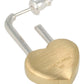 Ambush - Women's Small Heart Padlock Single Earrings