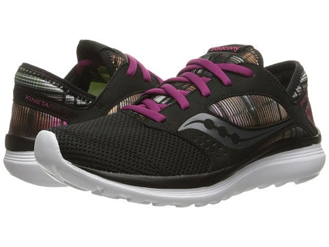 Saucony Life On The Run Kineta Relay Feminino Preto/Cereja