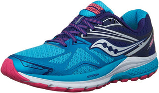Saucony Ride 9 Feminino Azul Marinho/Azul/Rosa Tamanho 5 D(W) EUA